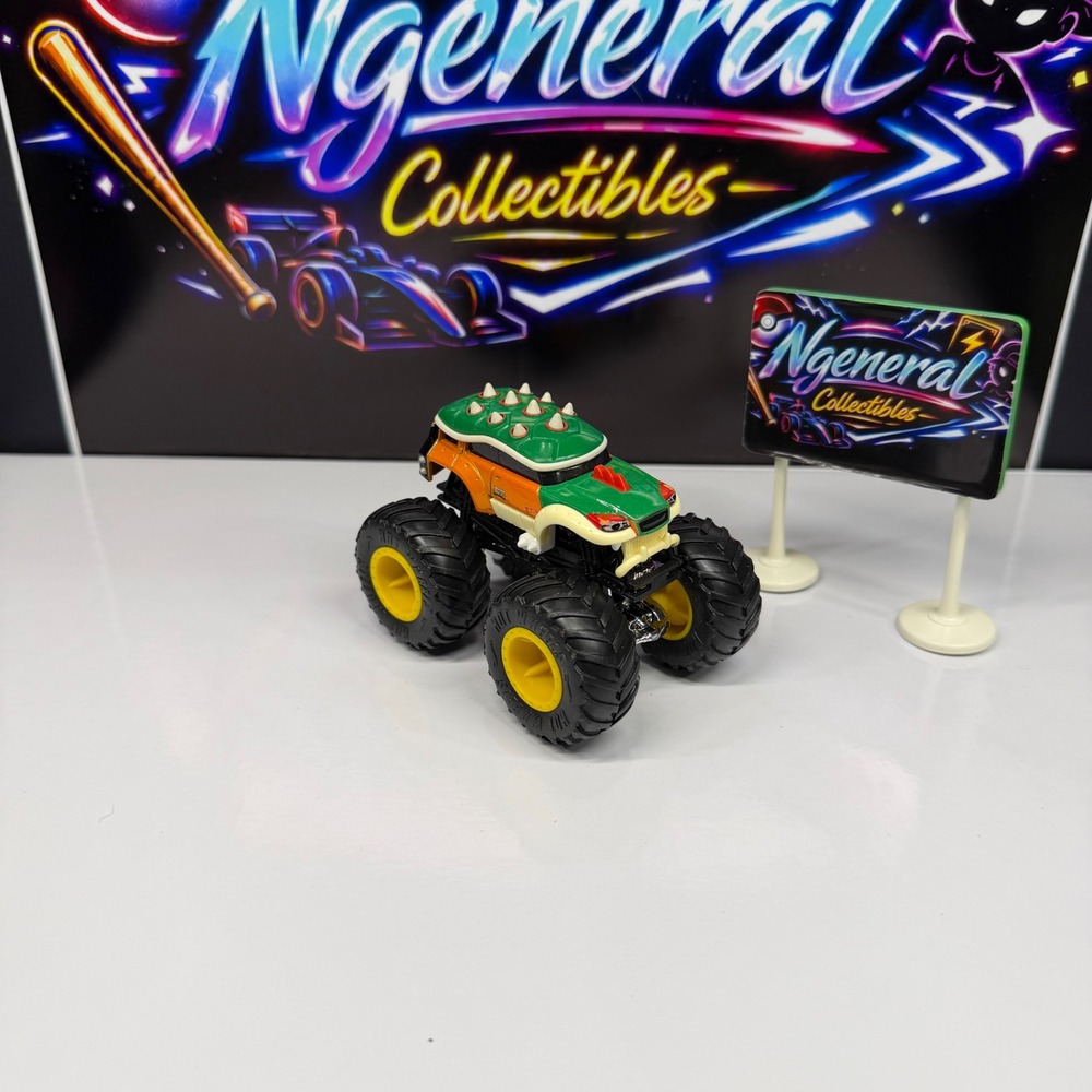 Hot Wheels Monster Trucks Bowser Super Mario 1:64 Die-Cast Toy Vehicle